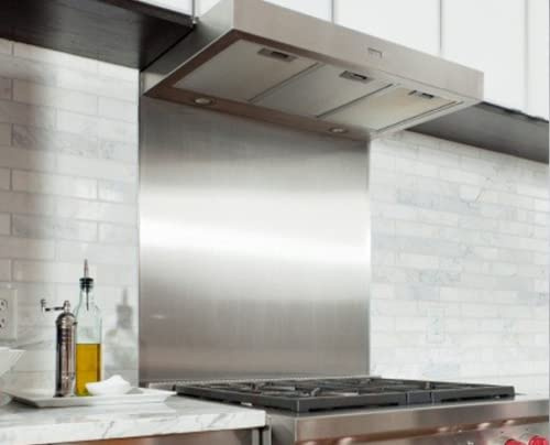 1 Piece of Satin Stainless Steel Cooker Splashback Brushed Kitchen Hob Splash Back Plate (Height : 300 mm, Width : 300 mm)