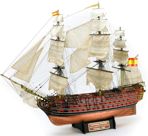 Artesanía Latina - Holzmodellschiff – Spanisches Linienschiff, Santísima Trinidad Trafalgar 1805 - Modell 22901, Maßtab 1:84 - Modelle zu Bauen - Expertenniveau