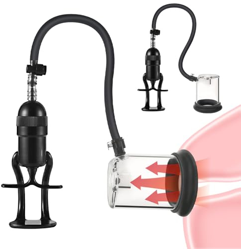 Jpscor Nippel Anus Sucker Set mit Ventil Extrem Saugkraft Brustwarzensauger Vergrößerung Saugen Vakuum Pussy Pump Brust Klitoris Erotik Stimulation Sauger SM Sexspielzeug für Frauen Männer Paare
