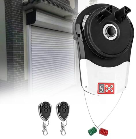 SACLMD Auto Electric Garage Roller Door Opener,Electric Garage Roller Door Opener,Automatic Sliding Gate Opener Garage Door Motor,for Garage Warehouse Store Barn Farm,220V