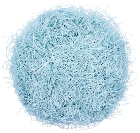500g Raffia Füllmaterial Geschenk Hamper Shred Geschreddertes Papier Geschenk Füllung für Party Hamper Füllung und Geschenkverpackung für Geschenkbox Dekorations (Hellblau)