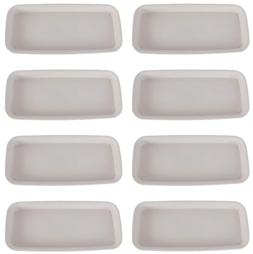 PAMINGONO 8pezzi Sottovasi in Plastica per Piant Interno Esterno Vassoi Rettangolari per Fioriere e Piant Coltivazione per Raccogliere e Mantenere Piano