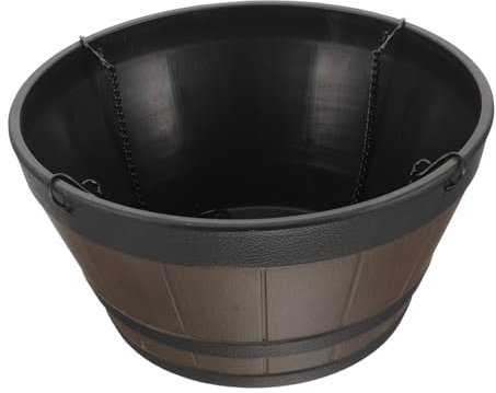 OFFSCH Maceta Colgante De Plantas De Interior y Exterior Cesta Decorativa De Estilo Moderno para Jardín y Balcón Resistente Climas Extremos Incluye Gancho para Colgar