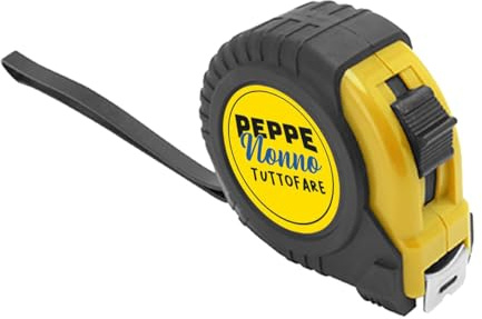 Nonno tuttofare Metro a nastro personalizzato con Nome Idea regalo Festa Dei nonni Natale Compleanno perfetto per ogni occasione nonni lavori in casa fai da te bricolage 5metri Made in Italy