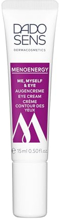 DADO SENS MENOENERGY Me,Myself & Eye Augencreme 15ml, Für die Wechseljahre | Feuchtigkeitsspendende Augencreme, Reduziert Augenringe & Falten, Stärkt das Kollagengerüst, Glättet die AUgenpartie