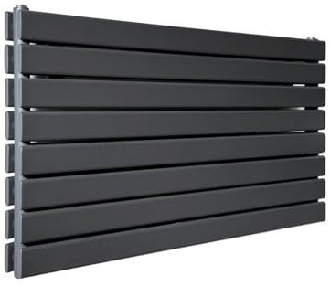 ProductPro Anthracite Grey Flat Tube Radiator 1200 x 544mm Double Column