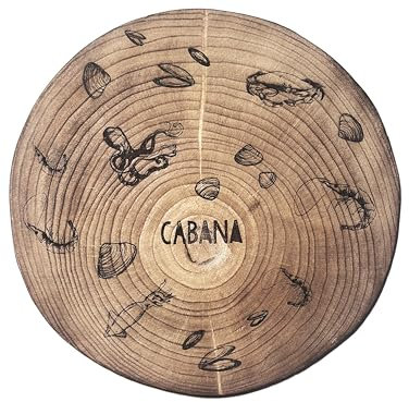 Trivet Personalizable para Paella y Fideuà | Salvamanteles Temático de Madera Hecho a Mano | Reposa Ollas, Reposa Sartenes, Reposa paelleros | Tabla de Madera para Cocina | Personalizable.