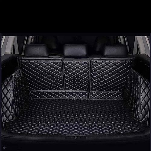 YZYLYW Tappeto Bagagliaio Auto per Mercedes GLE 2020-2024, Copertura Totale Pelle Tappetino Vasca Bagagliaio Impermeabile AntiGraffio Interni Accessori,A/Black