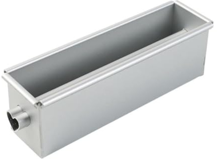 PRATYAHARA Stampo per torta lungo a forma di cuore fluido, stampo per pane quadrato in lega di alluminio con tubo centrale, strumenti per torta fai da te, installazione facile A