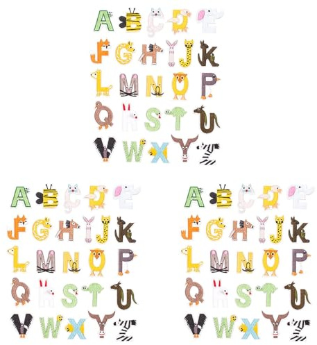 Booso 78X Color de Alfabeto Hierro en Letra Motociclista Apliques Parches para Ropa Tela Pegatina Bordado