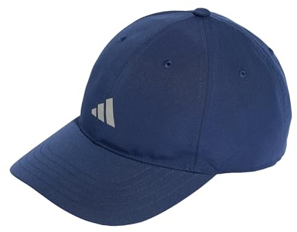 adidas Unisex Running Essential Climacool 6 Panel Baseball Cap, tech Indigo/Reflective Silver, L-XL