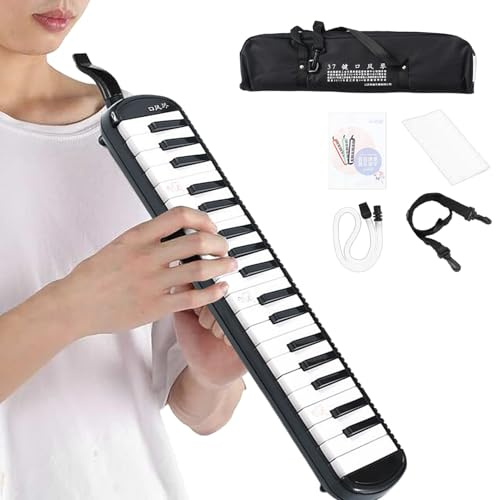 Air Piano Melodica, Blasinstrument | Harmonium-Stil-Tastatur Klavier, Musik-Luft-Keyboard | Leichte Melodica für Erwachsenenunterricht, pädagogisches Blasinstrument für Kinder, Musikschule U
