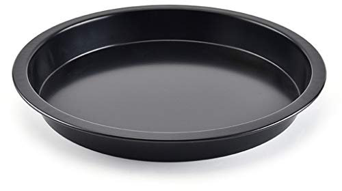Focaccia Teglia Usa Teglia Per PIZZA Rotonda Antiaderente Per Stampo Torte Da Forno Domestico Forno Pizza (BLACK, One Size)
