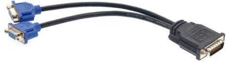 Gadpiparty Câble Adaptateur Femelles pour Ordinateur Connecteur Male Pin Compatible avec Moniteurs Et Noir Et Bleu