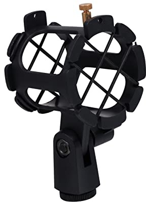 POPETPOP Soporte de Suspensión Antivibración Material Plástico Clip Ajustable y Ligero para Micrófono Profesional Adecuado para Podcast y Grabación
