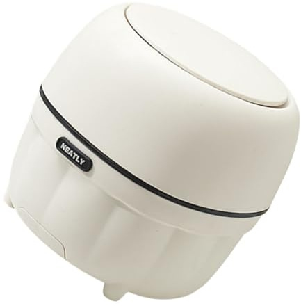 Veemoon Petite Poubelle De Bureau Blanche Mini Conteneur Poubelle avec Couvercle De Comptoir Compacte