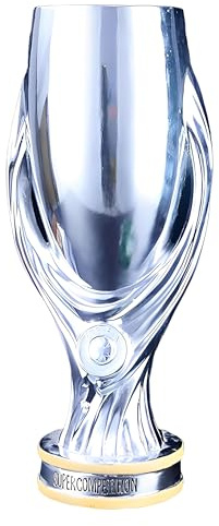 JHRFU Europa Super Cup Meisterpokal Supercup League Trophy Sammlerstücke Für Fußballfans Tischdekoration Für Zuhause Bar Büro,17.3inch/44cm