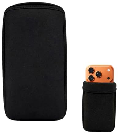 ZWWOGE Neopren Handy Schutzhülle für iPhone 17 16 15 14 13 Pro Max, Universal Handysocke Handyhülle Tasche Schutzhülle Handytasche Universal Neopren Stoßfest Compact Tragetasche 9.5 * 18 cm