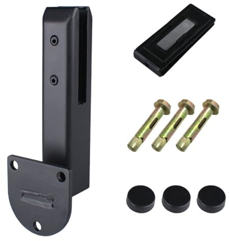 Lot de 24 serre-joints robustes en acier inoxydable pour clôture de piscine de 40,6 cm à 33 cm d'épaisseur de verre (8 mm, 1 m) à montage latéral
