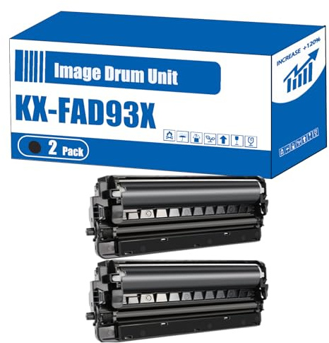 Compatible for Panasonic KX-FAD93X Image Drum Unit KX-MB771 Printers, High Yield 2000 Pages, Accurate Imaging Rich Colors (2-Pack Black)