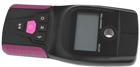 TIKATARER Scanner da Parete con Display LCD, Rilevatore Elettronico di Perni Metallici, Rilevatore di Tubi con Fascio di Cavi CA in Legno con Allarme Audio, Ideale per Progetti Professionali di