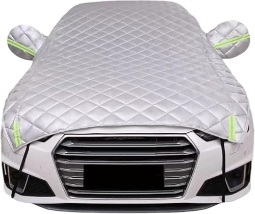 Halbgarage Auto Winter für Hyundai Kona (2017-2025)，Abdeckplane Auto HagelbestäNdig Wasserdicht Staubdicht Sonnenschutz und Schnee,mit Reflektierenden Streifen