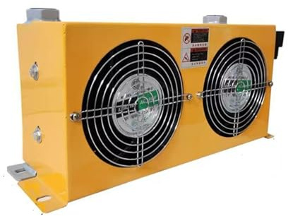 AH0608TL 60L/MIN Ventola di raffreddamento dell'olio idraulico 48W Piastra-Fin Radiatore olio idraulico raffreddato ad aria in alluminio Operazione stabile