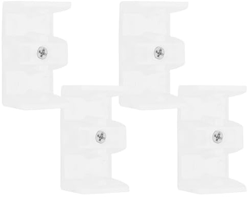 PACKOVE 4 Pezzi Blocchi Doccia in Silicone Bianco Design Innovativo e Facile Installazione Accessori per Doccia come Fermaporta Scorrevole