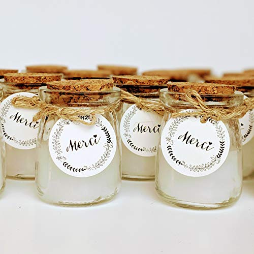 Vela perfumada – Lote de 24 velas – Cera de soja natural | Regalo pequeño para bodas, bautizos, cumpleaños, vela de Navidad, regalo de niñera – Alternative dragees boda | TE Whaka
