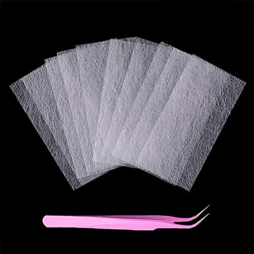 50PCS Nail Extension Silk Fiberglass with Tweezers, Kalolary Silk Nail Wrap Fiber Stickers Nail Care Fiberglass Nails Glass Acrylic Nail Salon Tool Fiberglass Extension Nails Gel Kit