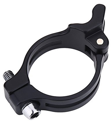 Schelle für Umwerfer, Umwerfer Adapter, Umwerferklemme, Aluminiumlegierung Einstellbare Lötung am Umwerferclip Adapter Fahrradzubehör(34.9mm)