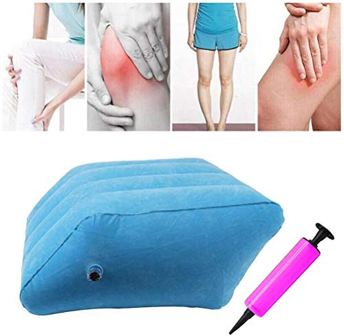 Venhoy Aufblasbares Beinkissen Schlafen Fußstütze Kissen Pillow Tragbar Beinkissen Beinpolster Aufblasbares Venenkissen
