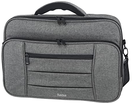 Hama Laptop Tasche bis 15.6 Zoll (Notebook Tasche für Laptop, Tablet, MacBook, Chromebook Umhängetasche als Arbeitstasche oder Schultasche für Herren und Damen) grau Business 15,6'' 40 cm