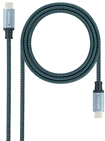 Nanocable 10.01.4102-COMB -CABLE USB 3.2 GEN2x2 100W 4K/60Hz USB-C M/M 2 M
