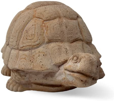 Toocook Animaux en terre cuite artisanale - Décoration de jardin - Décoration de maison - Résistant aux intempéries (Tortue)