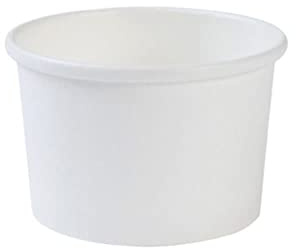 BIOZOYG Bio Einweg-Becher Speisebecher Pappbecher To Go weiß I Kompostierbare Becher Suppenbecher Eisbecher Pappe I 25 stabile Kartonbecher 200 ml rund