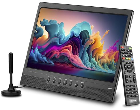 othoig 14inch Small Portable TV with Rechargeable Battery-Digital ATSC Tuner-Antenna-and USB/HDMI/AV Slot in,Car-12 Volt/AC- for Kitchens,RVs and Camping(NO with WiFi/Bluetooth/Satellite)