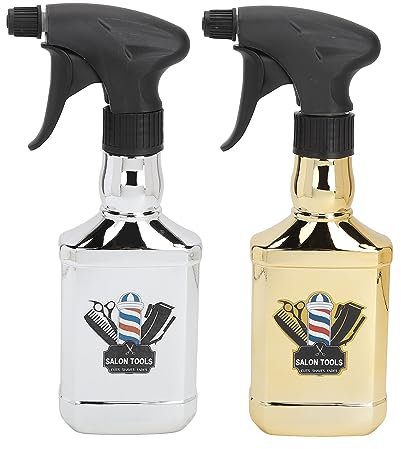 Spray Bottle, 2 Pcs 500ml Hair Spray Bottle, Large Capacity Fine Uniform Mist Portable Retro Barber Sprayer Bottle for Hair Salons