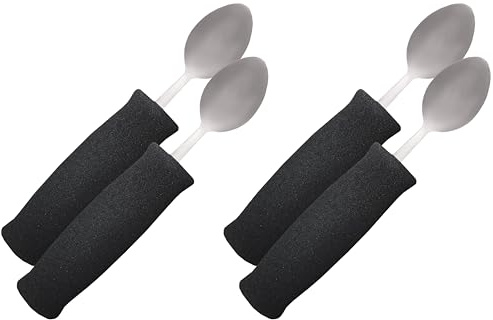 Rehabilitation Advantage Lightweight Teaspoon with Soft Foam Handle (Pack of 4)