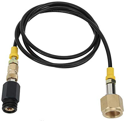 CO2 Soda Hose Adapter 1.5m Hochdruck poliertes Galvanisierung Schlauch Set für zuverlässige Verwendung Adapter für CO2 Soda Hochdruckschlauch