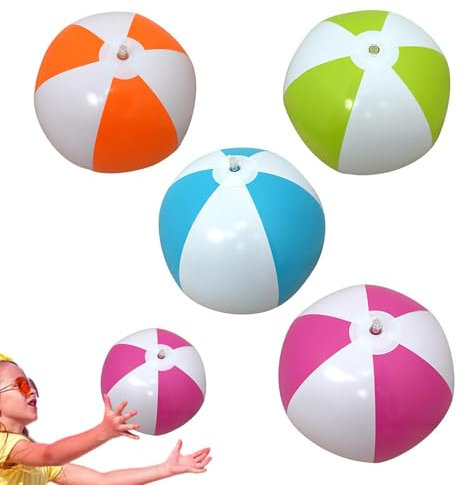 Inflatable Panel Beach Ball, Rainbow Balls for Beach and Pool - Rainbow Swimming Pool Water Games, Summer Pool Accessories for Children, Kids