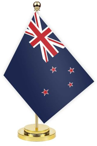 Neuseeland Schreibtisch Flagge, 30cm großes kleines NeuseeländerNeuseeländer Banner im Freien, winziges Drucken Dekor für Büro Home Tisch desk New Zealand