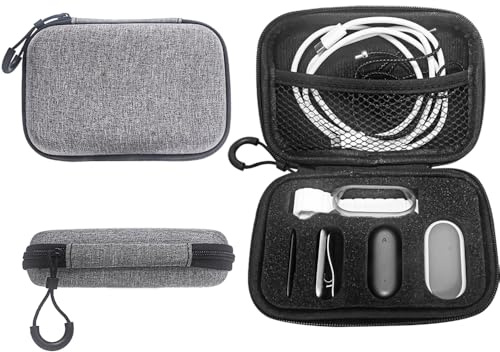 Hesupy Funda de transporte para PLAUD NotePin, bolsa de almacenamiento de viaje para grabadora de voz, organizador portátil, funda protectora a prueba de golpes con cuerda de mano fácil de transportar