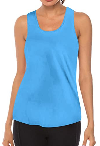 MJGkhiy Camiseta de tirantes para mujer, de algodón, cómoda, atlética, camiseta de entrenamiento, deportiva, transpirable, camiseta de tirantes deportiva, ligera, running, camiseta para correr,