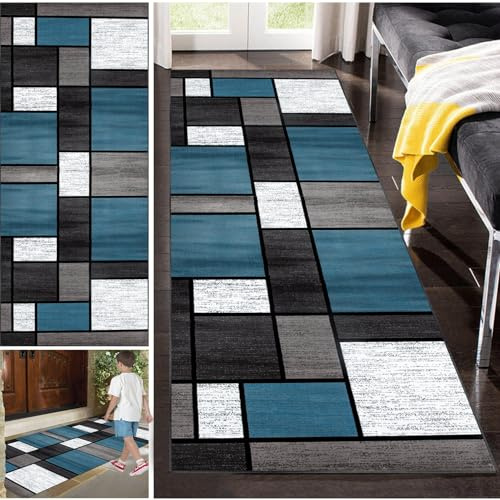 Fzamudng Läufer Lang Flur rutschfest Teppich Küche, Teppichläufer Teppich für Küche Waschbar Flur Teppich läufer 50 x 120 cm Flurläufer Eingang Rutschfester Teppichs für Wohnzimmer Büro Esszimmer