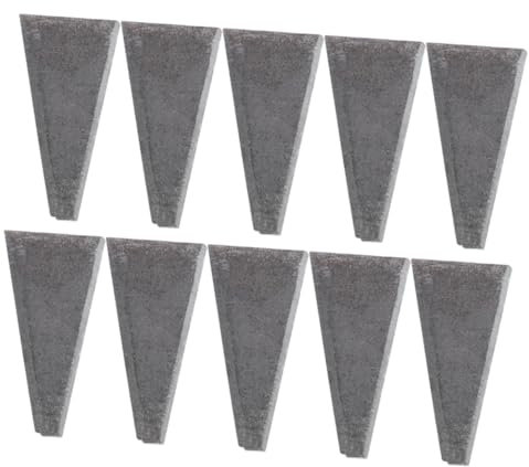Hemobllo 10pcs Carbon Steel Axe Wedges Small Metal Hammer Wedge Repair Tool for Outdoor Axe Fixing and Home Use Triangle Reinforcement