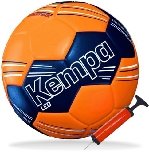 Kempa Handball orange/Marine Größe 1 + Ballpumpe