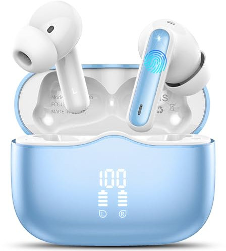 xinwld Bluetooth Kopfhörer, In Ear Kopfhörer Kabellos Bluetooth 5.3 HiFi Stereo, Kabellose Kopfhörer mit Noise Cancelling Mic