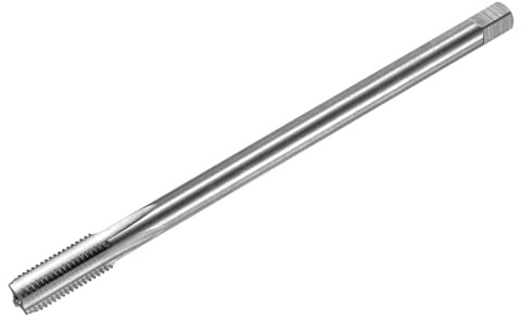 M METERXITY M10x1.25mm Metric Thread Tap, High Speed Steel 150mm Length Straight Flute Right Hand Thread Screw Tapping Tool for Drilling/Milling Machines/CNC Machine Tools