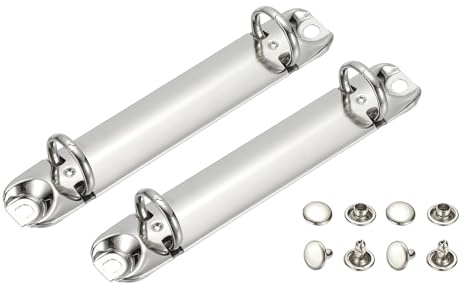 PATIKIL B7 2 Hole Ring Binder Mechanisms, 2 Set 0.8, 16mm | Binder Planner, Loose Leaf Binding Spines, for Organizers, DIY, Fill, Paper Storage, Folder Accessories,Silver Tone